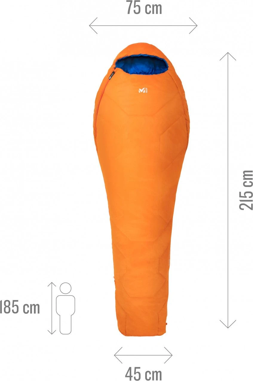 Millet Baikal 750 Regular Orange Sleeping Bag 4 Millet Baikal 750 Regular Orange Sleeping Bag - Image 4