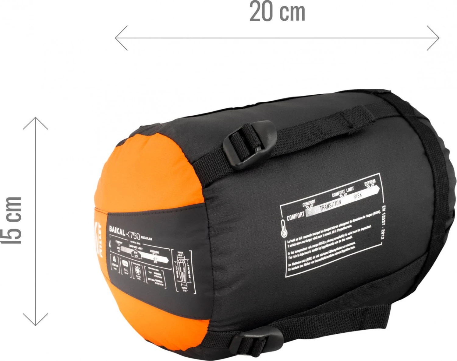 Millet Baikal 750 Regular Orange Sleeping Bag 5 Millet Baikal 750 Regular Orange Sleeping Bag - Image 5