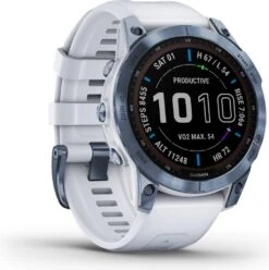 Garmin Fenix 7 Sapphire Solar Titanium Sport Watch Cobalt Blue / White -Component Bike Gear 218571661e04c3b71dbc4.51369485