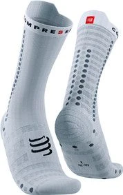 Pair Of Compressport Pro Racing Socks V4.0 Ultralight Bike White