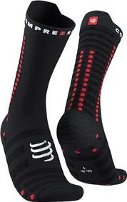 Pair Of Compressport Pro Racing Socks V4.0 Ultralight Bike Black
