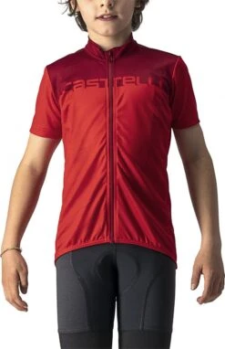 Castelli Neo Prologo Kids Jersey White / Red -Component Bike Gear 218643061c1e909724381.34933854