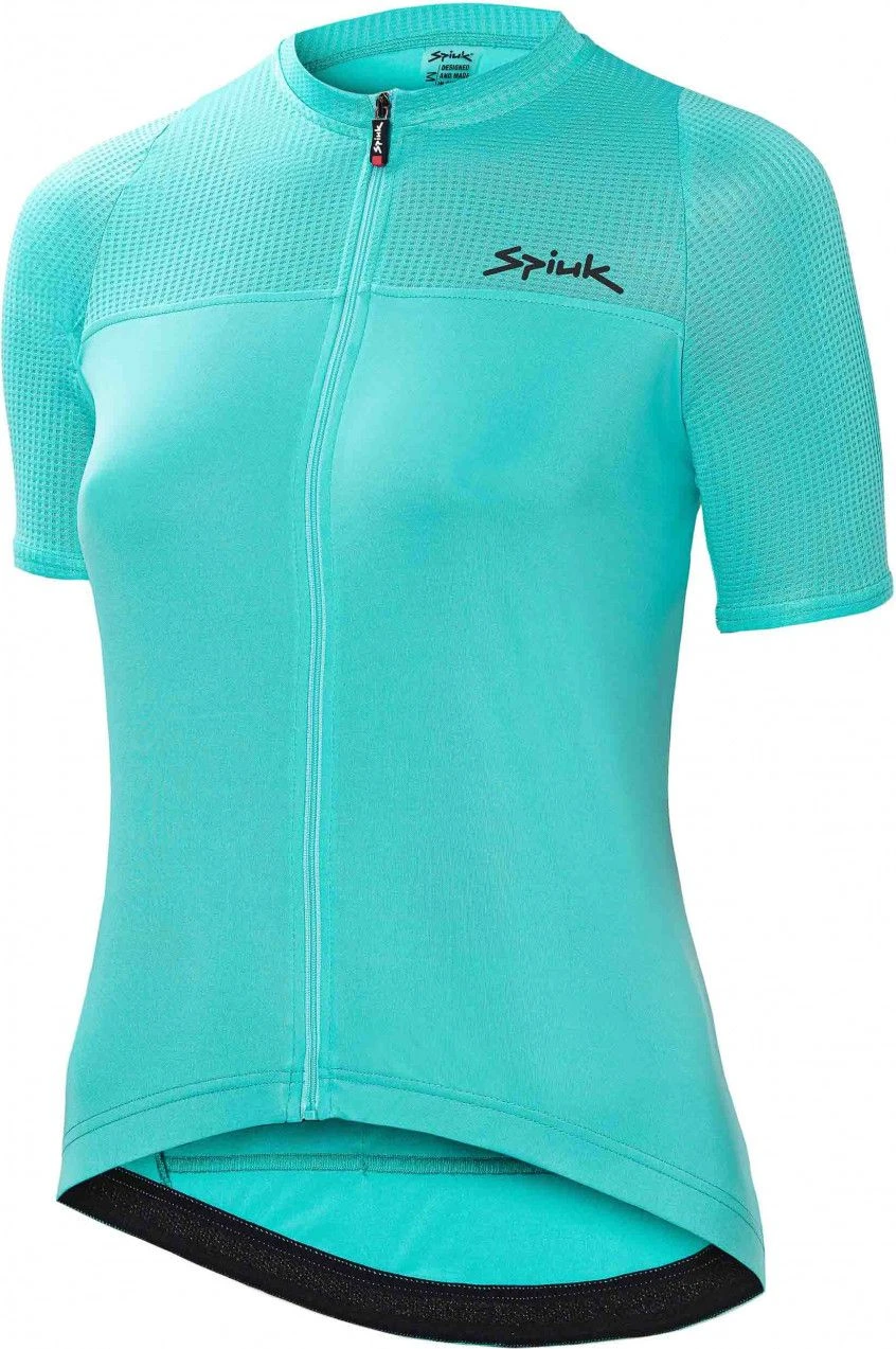 Spiuk Anatomic Women's Short Sleeve Jersey Turquoise Blue 1 Spiuk Anatomic Women's Short Sleeve Jersey Turquoise Blue