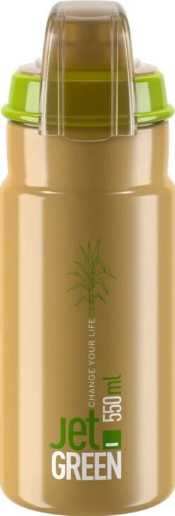 Elite Jet Green Plus 550 Ml Water Bottle Brown / Green