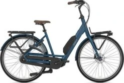 Gazelle Bloom C7 HMS Single Speed Electric City Bike 630 Wh Mallard Blue 2022