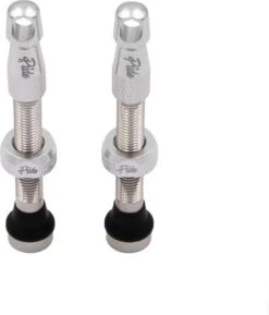 Pair Of Pride Racing Tubeless Valves 44mm Silver