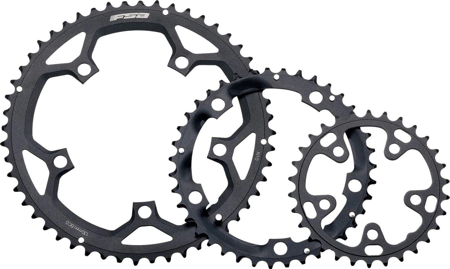 FSA Middle Road Chainrings 130BCD 39T For Triple Crankset 5 Holes Black 1 FSA Middle Road Chainrings 130BCD 39T For Triple Crankset 5 Holes Black