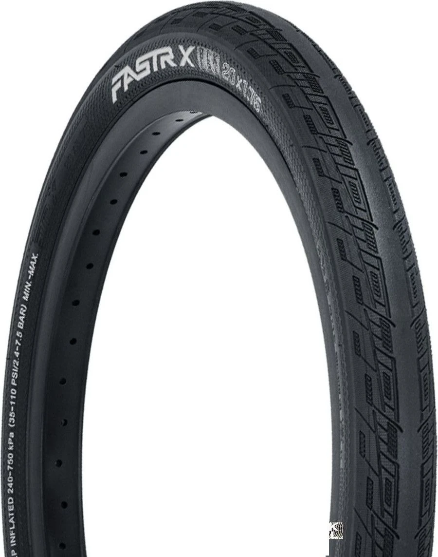 Tioga Fastr X LBL Flexible 20'' BMX Tire Black 1 Tioga Fastr X LBL Flexible 20'' BMX Tire Black