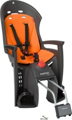 HAMAX Child Bike Seat SIESTA Grey/Orange
