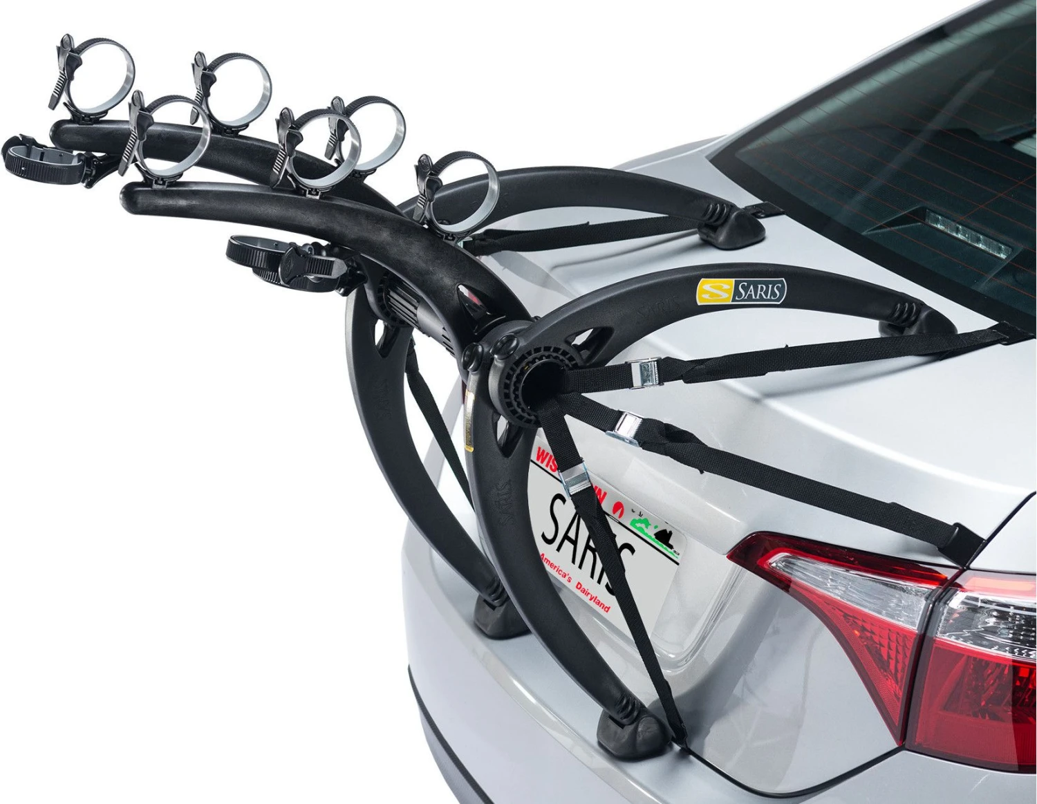 SARIS Bike Carrier BONES For 3 Bikes For Tailgate Black 2 SARIS Bike Carrier BONES For 3 Bikes For Tailgate Black - Image 2