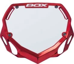 BOX Number Plate PHASE 1 Red Chrome