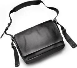 BROOKS ENGLAND BROOKS BARBICAN Canvas Shoulder Bag Black