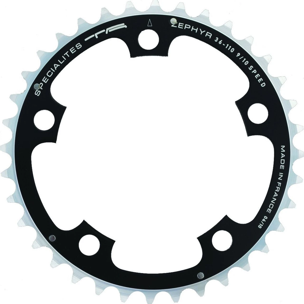 Specialites TA Specialities TA ZEPHIR Chainring, 110mm Axle, 10V Black 1 Specialites TA Specialities TA ZEPHIR Chainring, 110mm Axle, 10V Black