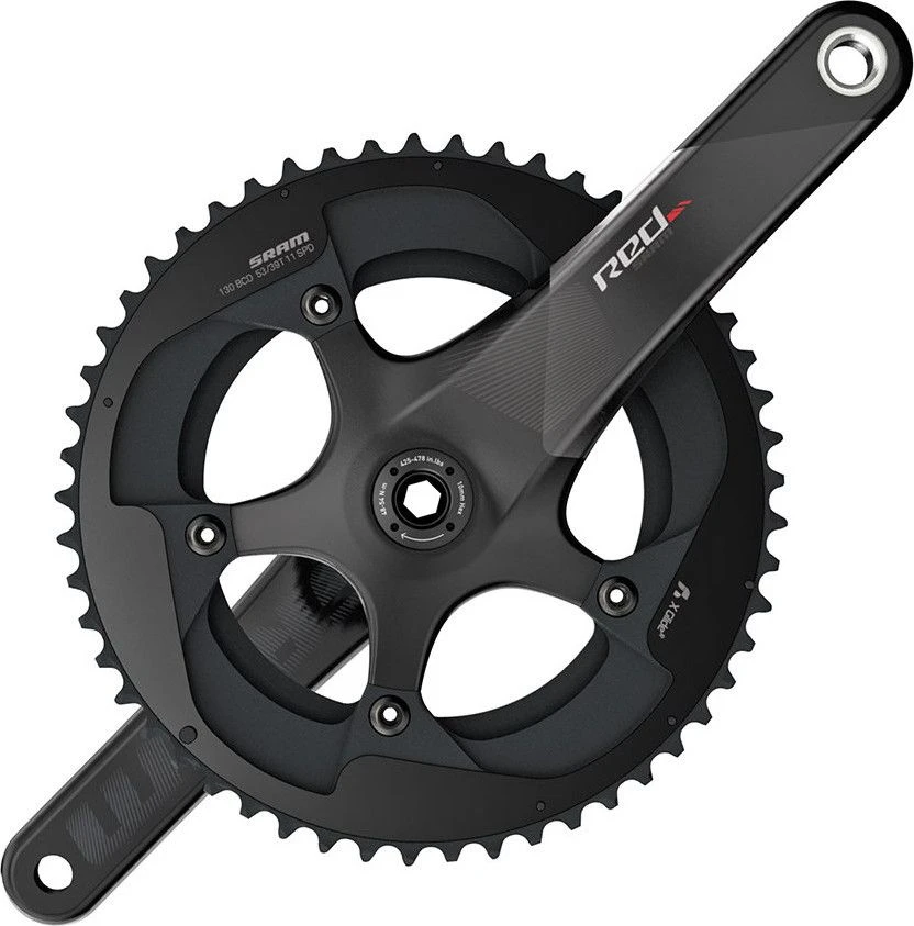 SRAM Crankset RED 22 52-36T YAW BB30 (Not Include) Black 1 SRAM Crankset RED 22 52-36T YAW BB30 (Not Include) Black