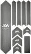 All-mountain-style ALL MOUNTAIN STYLE XL Frame Guard Kit - 10 Pcs - Grey White