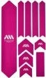 All-mountain-style ALL MOUNTAIN STYLE XL Frame Guard Kit - 10 Pcs - Pink White