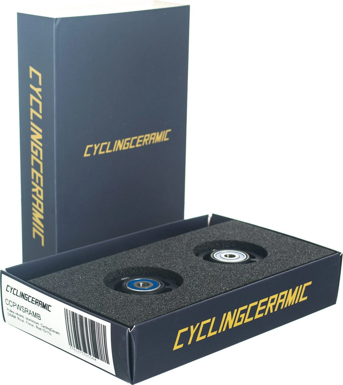 CyclingCeramic Jockey Wheels Sram 10/11s Black 1 CyclingCeramic Jockey Wheels Sram 10/11s Black