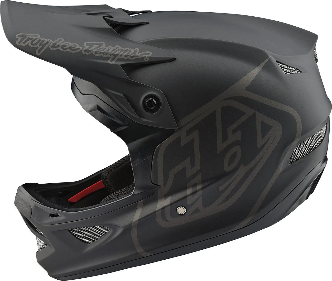 Troy Lee Designs D3 Fiberlite Mono Full Face Helmet Black 2018 2 Troy Lee Designs D3 Fiberlite Mono Full Face Helmet Black 2018 - Image 2