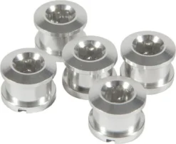 Forward Alu 6.5mm X5 Chainring Bolts Silver