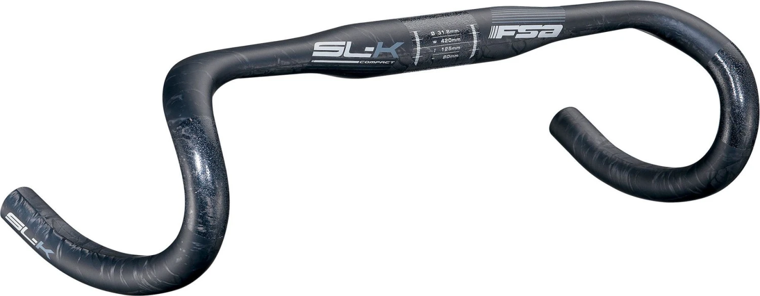 FSA Road Handlebar SLK Compact Di2 Carbon 31.8mm Grey 1 FSA Road Handlebar SLK Compact Di2 Carbon 31.8mm Grey