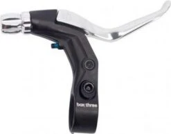 Box Three Brake Lever V-Point Long Silver