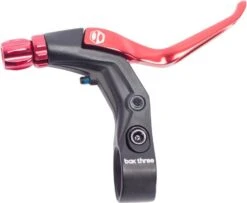 Box Three Brake Lever V-Point Red Long
