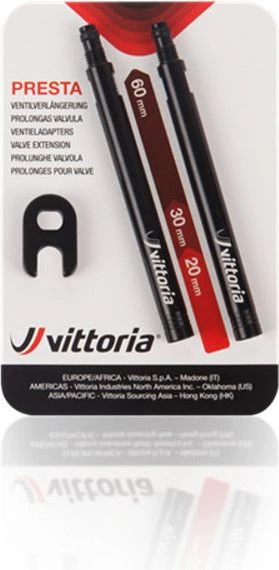 Vittoria Pair Of Vave Extension Aluminium + Spanner 1 Vittoria Pair Of Vave Extension Aluminium + Spanner