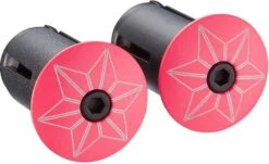 Supacaz Star Plugz (powder Coated) Hot Pink