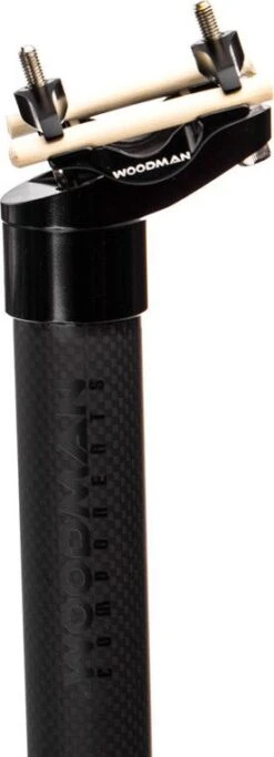 Woodman Carbo MZ Seatpost Carbon 25mm Setback Black -Component Bike Gear 5b992a37eabb2