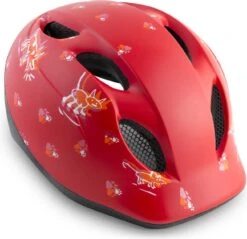 Met Buddy Kids Helmet Red Animals Matt