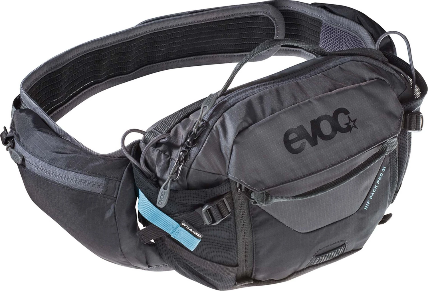 Evoc Hip Pack Pro 3L Hydration Belt Carbon Grey Chili Red 9 Evoc Hip Pack Pro 3L Hydration Belt Carbon Grey Chili Red - Image 9