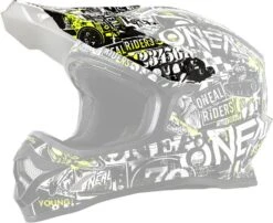 O'Neal 3Series Youth Attack Spare Visor Black Neon Yellow