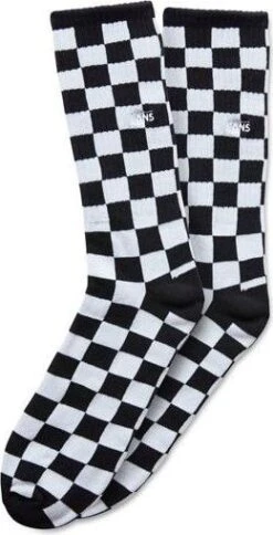 Vans Pair Of Socks Checkboard II Crew Black / White