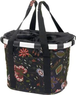 Klickfix Bikebasket Folklore Handlebar Bag Black