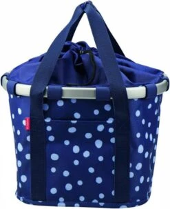 Klickfix Bikebasket Handlebar Bag Blue Dots