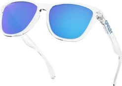 Oakley Frogskins Sunglasses Crystal Clear / Prizm Sapphire / Ref. OO9013-D055 -Component Bike Gear 5c76b46b339f8