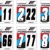 Forward Number Kit Front Plate White