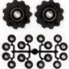Elvedes Jockey Wheels X10 Kit With Spacers Black