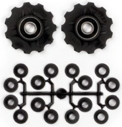 Elvedes Jockey Wheels X10 Kit With Spacers Black