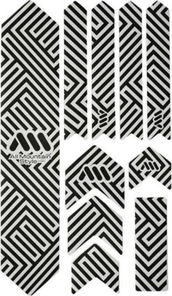 All-mountain-style All Mountain Style Honeycomb XL 10 Pcs Frame Guard Kit - Maze / Clear