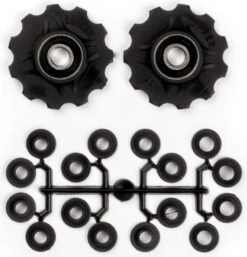 Elvedes Jockey Wheels X2 Kit With Spacers Black