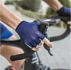 GripGrab Solara Padded Tan Through Short Finger Glove Navy -Component Bike Gear 5ca4abb85625c