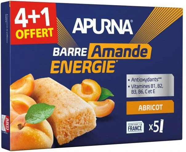 Apurna Apricot-Almond Tick Bar 5x25g 1 Apurna Apricot-Almond Tick Bar 5x25g