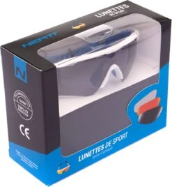 Neatt NEA00307 Glasses White Blue - 4x Lenses -Component Bike Gear 5cb58333b583f