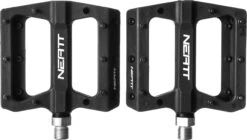 Pair Of Flat Pedals Neatt Composite 8 Pins Black