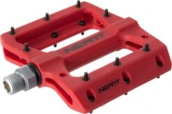 Pair Of Flat Pedals Neatt Composite 8 Pins Red -Component Bike Gear 8889575dadc5c23c5493.54039133
