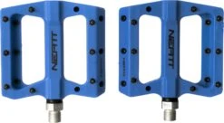 Pair Of Neatt Composite 8 Pin Flat Pedals Blue